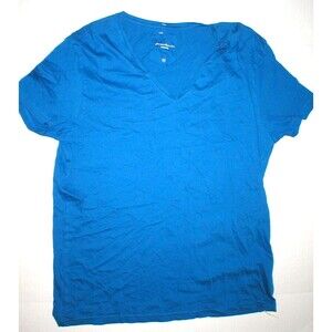 New Mens NWT Designer Galeries Lafayette Tee Shirt XL Blue V Avant Premiere